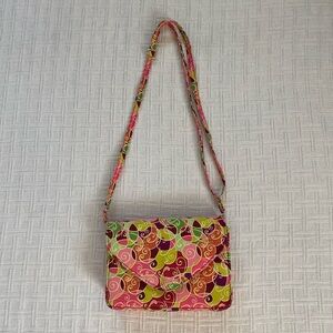 Iota Chic colorful canvas purse.